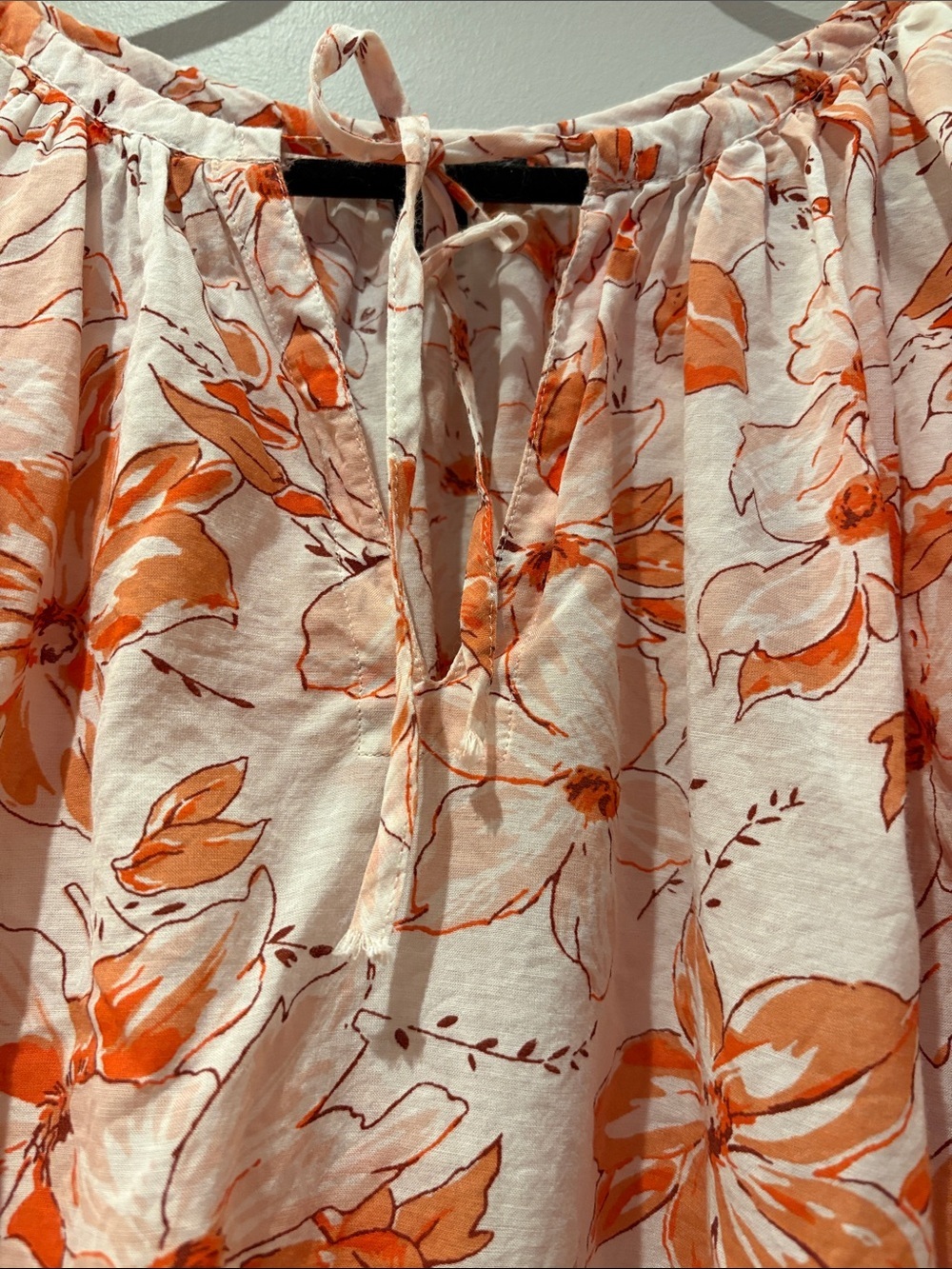 J. Crew Floral Peach & Orange Top ($135) - Picture 6 of 9